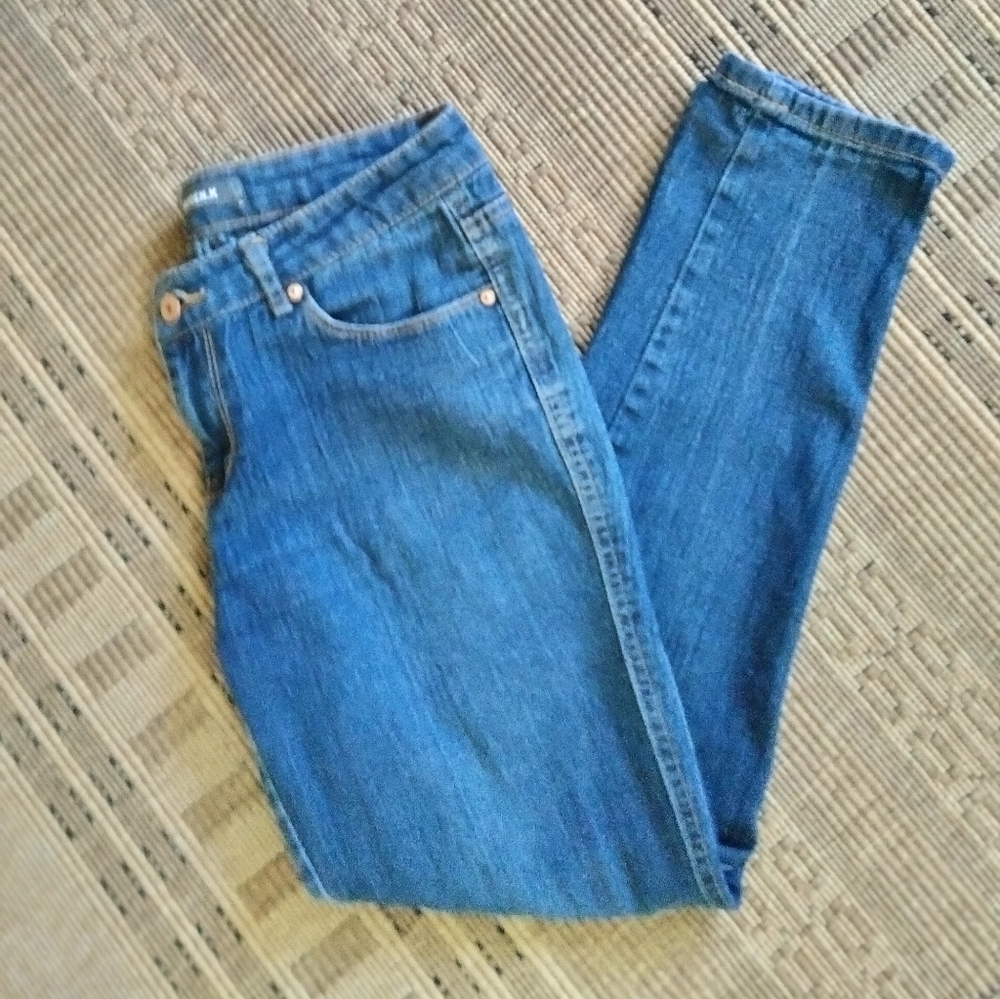 women's skinny denim blue jeans size 8